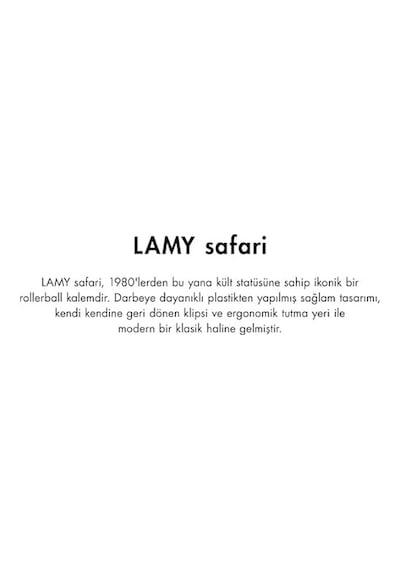 Lamy Safari 2023 Ozel Uretim Rengi Aquasky Roller Kalem Çok Renkli
