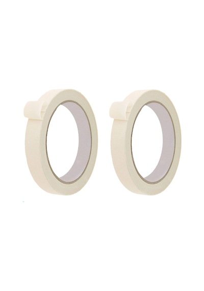 2 Adet Maskeleme Bandı Boya Bandı 18mm X 25m Kağıt Bant