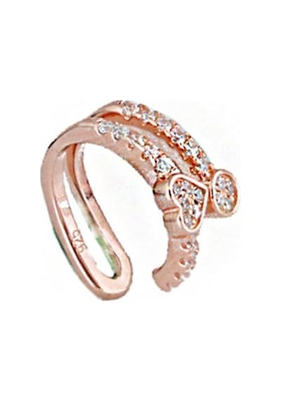 Kalp Gümüş Kıkırdak Mskk2302 Rosegold Altın