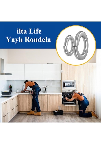 Rondela Yaylı M18 Dın 127 A2 İnox Paslanmaz Çelik 10 Adet M18