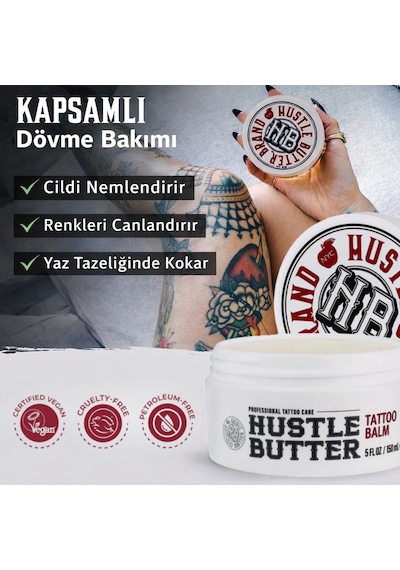 Hustle Butter Deluxe Tattoo Aftercare - 5oz/150ml Dövme Bakım Kremi