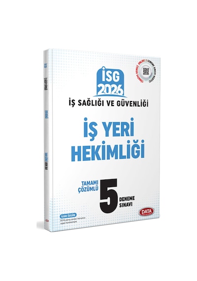Data 2026 İsg İş Sağlığı Güvenliği İş Yeri Hekimliği Tamamı Çözümlü 5 Deneme Sınavı Data Yayınları