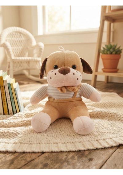 Peluş Köpek -açık Kahverengi-35 Cm