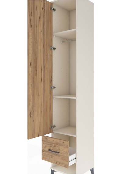Hyperion Dolap 3 Raflı Tek Çekmeceli Tek Askılı 44x44x243 Ayt... Aytaşı