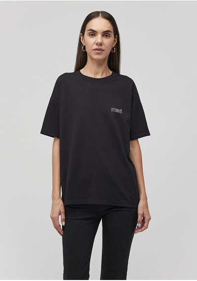 Mavi Kısa Kollu Siyah Kadın T-shirt M1611309-900 SIYAH