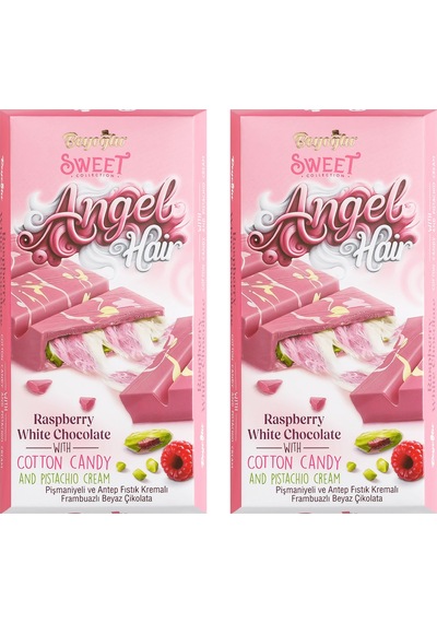 Beyoğlu Angel Hair Pişmaniye Ve Antep Fıstık Dolgulu Frambuazlı Çikolata 170 Gr. X 2 Adet