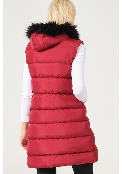 Dewberry Bayan Yelek Z6761 Bordo