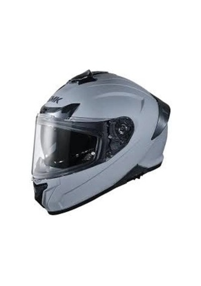 Smk Typhoon Solıd Mat Gri Kapalı Kask Güneş Vizörlü