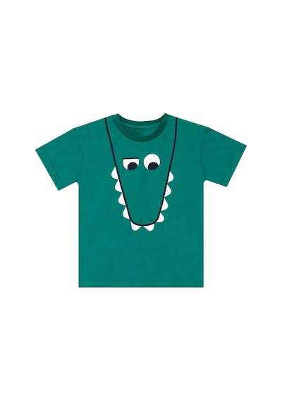 Komik Timsah Erkek Çocuk Yazlık T-shirt Cepli Kapri Şort Takım