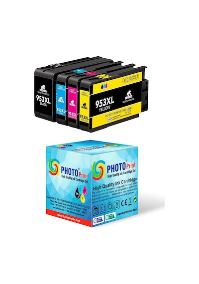 Hp 953Xl Hp8210/8710/8715/8720/8725/8730/7720 Uyumlu Kartuş Seti