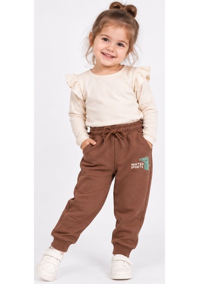 İrem Erkek Çocuk /kız Çocuk Winter Yazılı Timsah Desenli Cepli Bel Bilek Lastikli Kahverengi Renk Eşofman Altı İrem Erkek Çocuk /kız Çocuk Winter Yazılı Timsah Desenli Cepli Bel Bilek Lastikli Kahverengi Renk Eşofman Altı