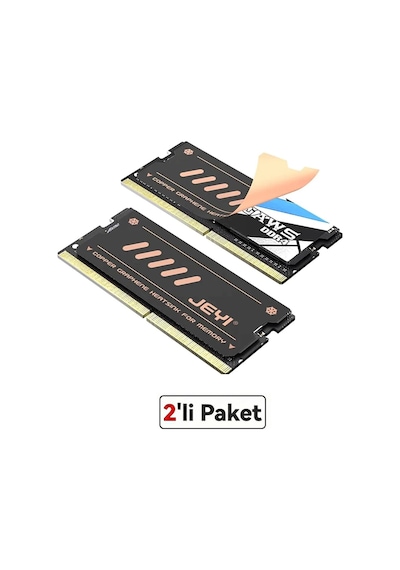 Nb-cg Laptop Ram Soğutucu, Bakır-grafen Heatsink, Ddr3 / Ddr4 / Ddr5 Sodımm İle Uyumlu, 2'li Pa Standart