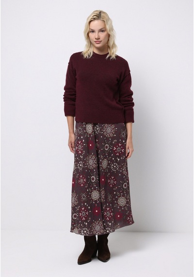 Colin's Colins Regular Fit Yuvarlak Yaka Düz Kadın Mor Kazak Cl1076879 Q1.v1 Plm Mor