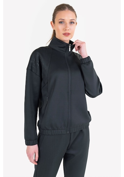 Lescon Siyah Kadın Fermuarlı Sweatshirt 23n-2124 Siyah