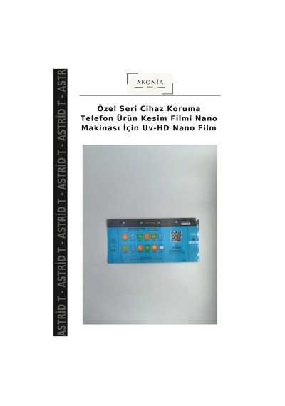 Özel Seri Cihaz Koruma Telefon Ürün Kesim Filmi Nano Makinası İçin Uv-hd Nano Film