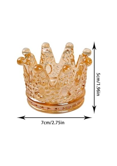 Gold Kral Tacı Model Mini Mumluk,küllük,lokumluk Çok Amaçlı Kase Diğer