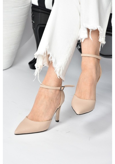 Fox Shoes Ten Topuklu Kadın Ayakkabı K404010709 Ten