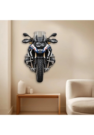 Macera Motosikleti Ön Görünüm - Metal Tablo - Dec0223 46 X 65 Cm Çok Renkli