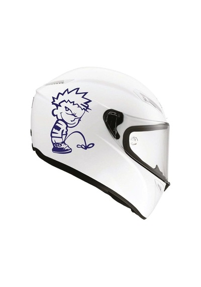Tek Renk Pis Çocuk Dirty Boy Helmet Stickers Kask Sticker Etiket Modeli