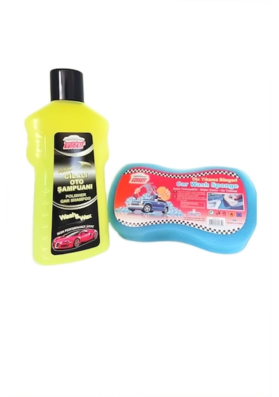 Autokıt Cilalı Oto Şampuan 1000 Ml Oto Yıkama Süngeri