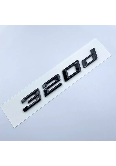 Bmw 320d Piano Black Bagaj Yazısı 3m 3d Abs Çok Yüksek Kaliteli