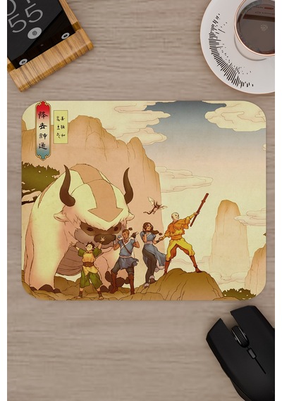 Avatar Son Hava Bükücü Dikişli Kauçuk Oyuncu Mousepad V3 - 22x18 Gaming Mouse Pad