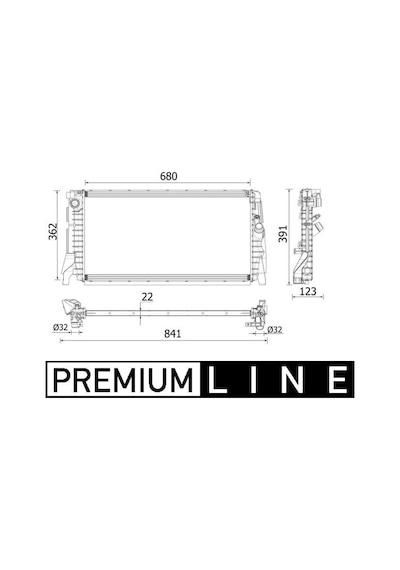 Behr Su Radyatörü Bmw F40/f45/f46/f48/f60 Premıum Lıne Mhl-cr 2279 000p
