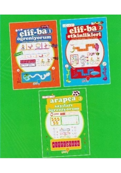 Elif -Ba Öğreniyorum  - 3 Kitap Takım - Ensar Neşriyat