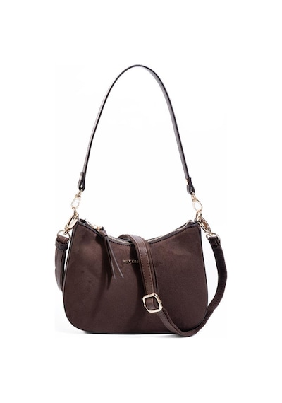 Silver Polo Sp1259 Kadın Omuz Çantası Süet Kahve-kahve