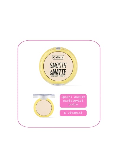 Smooth & Matte Compact Powder Mat Bitişli Toz Pudra - 50 Nude Ivory Diğer