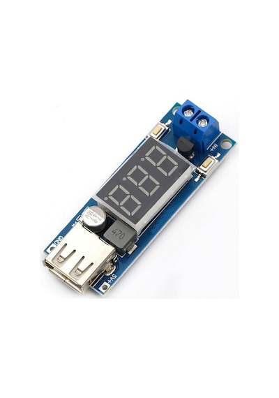 40v To 5v 2a Voltaj Düşürücü Usb Çıkış Soketi Mobil Güç Kaynağı Power Modül Voltmetre Mp4 Araba Araç