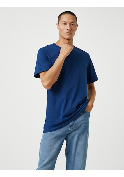 Koton Basic Tişört Slim Fit Bisiklet Yaka Kısa Kollu Pamuklu Lacivertvert 3Sam10057Hk 3Sam10057Hk702 Lacivert Koton Basic Tişört Slim Fit Bisiklet Yaka Kısa Kollu Pamuklu Lacivertvert 3Sam10057Hk 3Sam10057Hk702 Lacivert