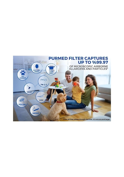 Purmed Kiwi Kap-6730f Kap-6730 Hava Temizleyici Uyumlu Hepa Filtre 2 ' Li Set