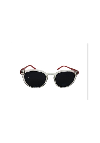 For Exchange Mod.1065 C.197 Şeffaf Kırmızı Unisex Güneş Gözlüğü Şeffaf