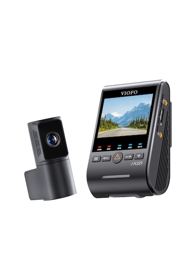 Viofo A329T 2 Kameralı Ön+Telefoto 4K 60FPS+2K Wi-Fi 6 HDR Sony STARVIS 2 Sensör GPS'li SSD Destekli Araç Kamerası