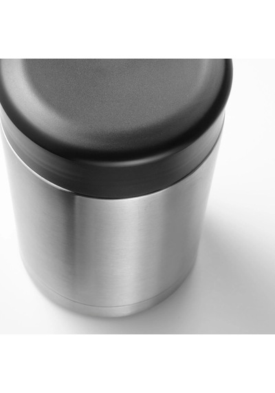 Ikea Efterfrågad Yemek Termosu 0,5 L Siyah - Krom Krom - Siyah