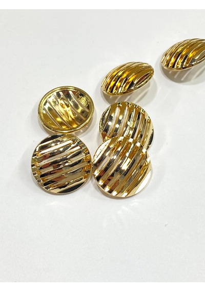Izgara Model Metal Düğme / Gold / - 1,8 Cm