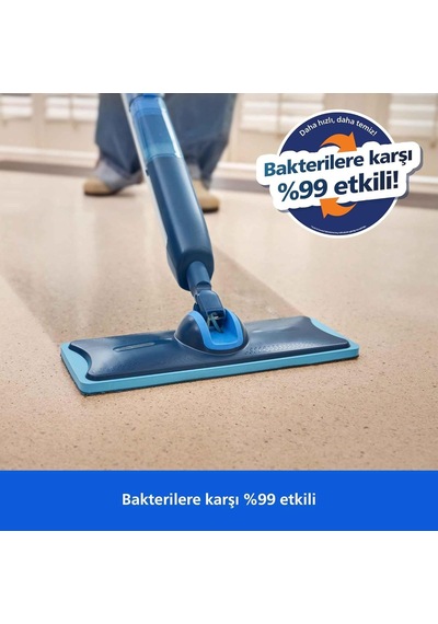 Philips Oneup 5000 Serisi Elektrikli Mop, Kablosuz, Bakterilere Karşı %99,9 Etkili, 360 Derece Başlık İle Zahmetsiz Genel