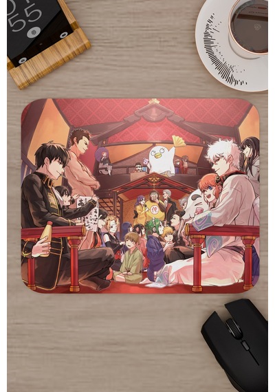 Gintama Anime V1 - 22x18 Gaming Kauçuk Kaymaz Taban Mouse Pad Fare Altlığı