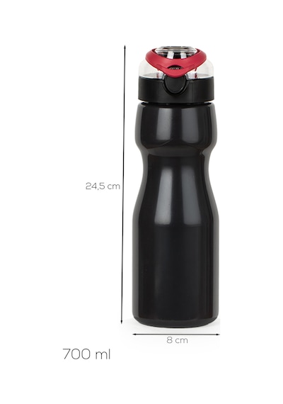 Porsima 911037-2 Bpa Free Motivasyon Sporcu Su Matarası Suluk 0,7lt Su Şişesi Fuşya