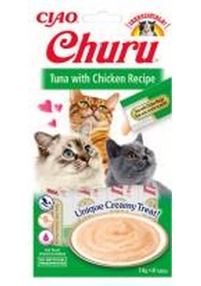 Ciao Churu Cream Ton Balıklı ve Tavuklu Kedi Ödül Kreması 4 x 14 G