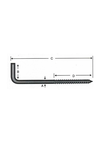 Vidalı Korniş Çivi No:5 - 4x50 - 10 Adet 0.2 MM