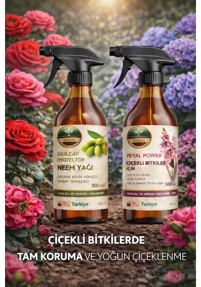 Çiçek Açtıran Ve Neem Yağı İkili Bakım Seti 2 L - 1 L - 1 L - 500 ML