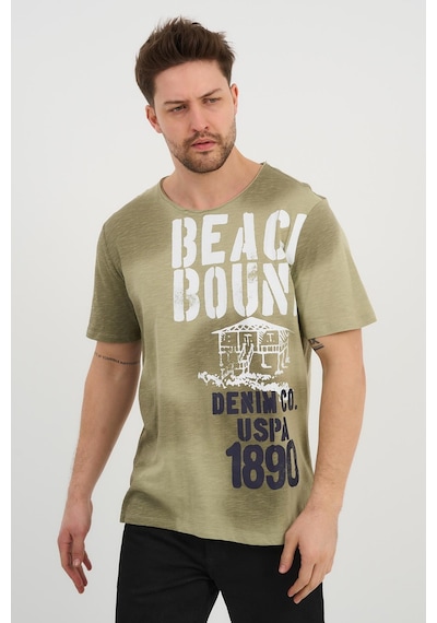Alexandergardi Alexandergardı Kısa Kollu Baskılı Regular T-shirt 1194195 Haki