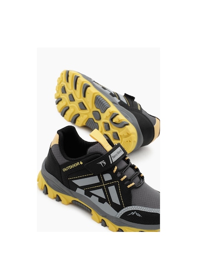 Tonny Black Termo Taban Su İtici Kumaş Cırtlı Çocuk Unisex Füme Sarı Trekking Ayakkabı Tbtmkd025 Füme Sarı