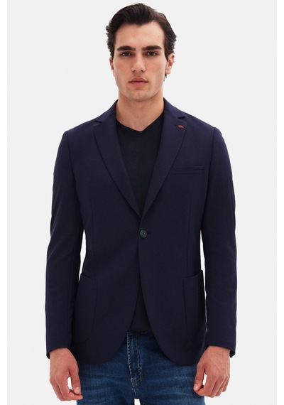 Twn Slim Fit Lacivert Düz Kumaş Ceket 4ec04e301464m Lacivert