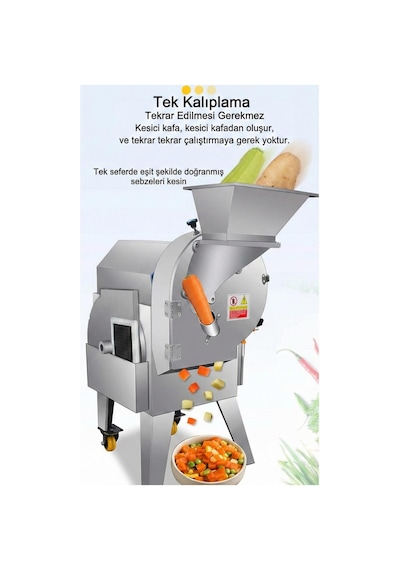 Dalle Qd-33 Endüstriyel Meyve Sebze Dilimleme Makinası