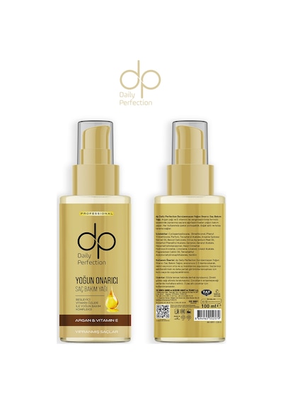 Dp Daily Perfection Argan Yağlı Ve E Vitaminli Saç Bakım Yağı 100 ML