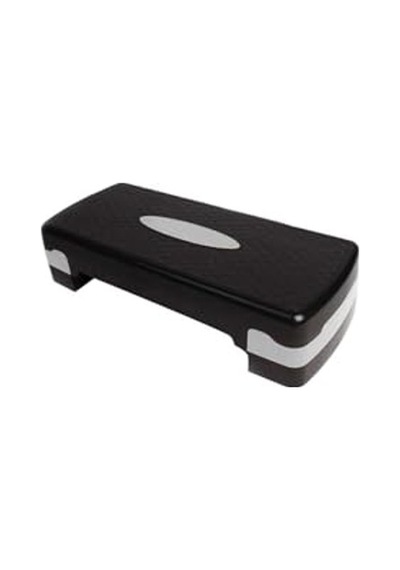 Ayarlanabilir Fitness Step Tahtası, 2 Kademeli Siyah