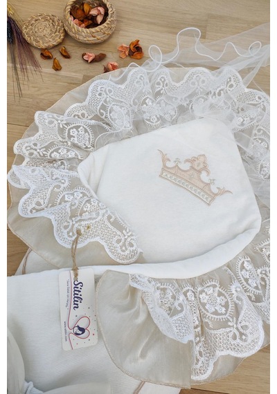 Bebek Unisex Lüks Duvaklı Kundak Battaniyesi Çok Renkli